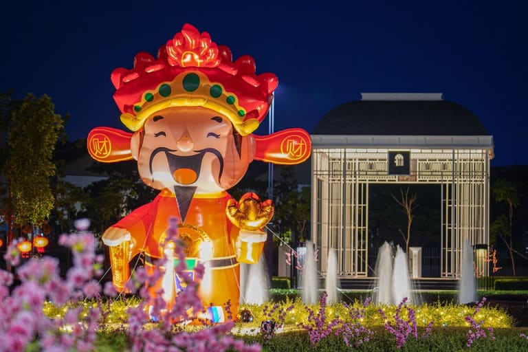 Residents gathered for a Chinese New Year celebration at Grandezza Eco Sanctuary